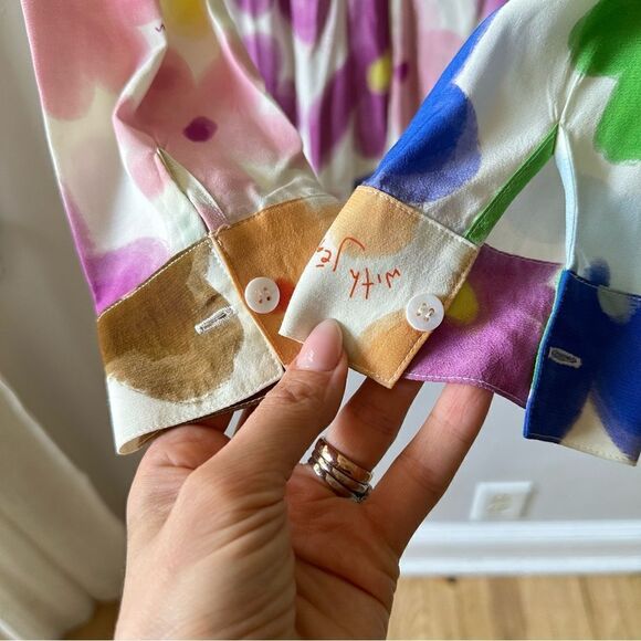 With Jéan Hermana Dress Viola Tricolour - Picture 9 of 12